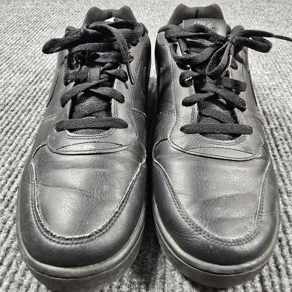 Nike Ebernon Low Triple Black Mens Size 12‎ Athletic Basketball Shoes Sneakers